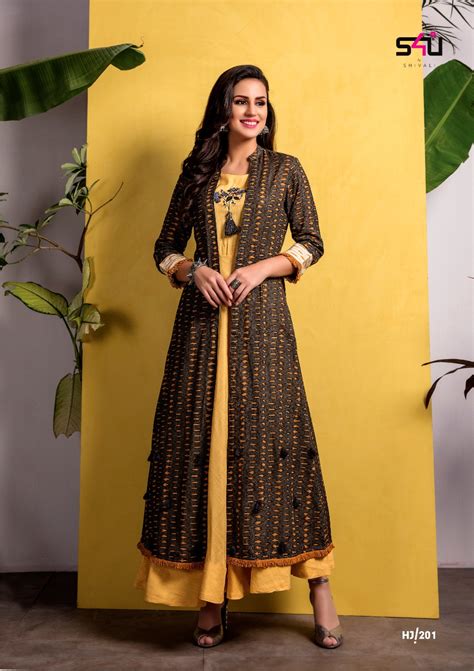 Shivani Hello Jacket Vol 2 Designer Kurti By S4U 201 TO 206 New Designs