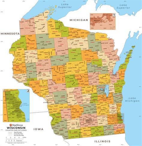 Image result for Wisconsin Area Code Map