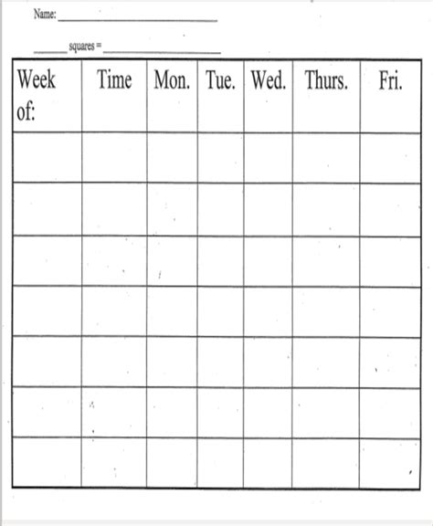 Image result for Weekly Behavior Chart