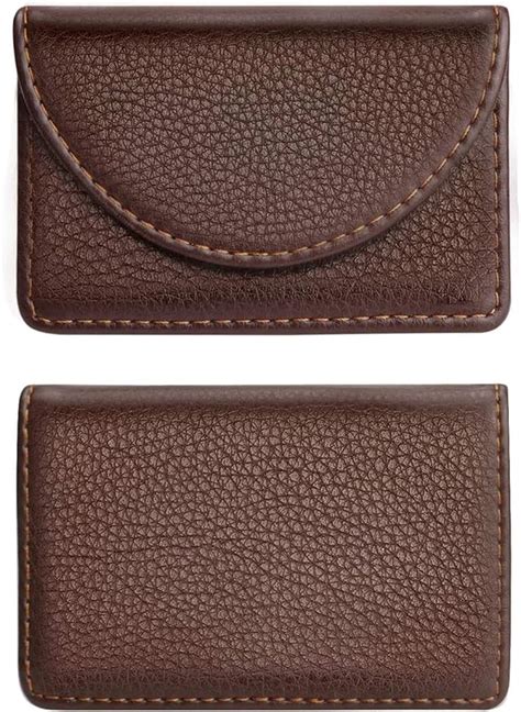 URBAN BOX Leather Business Card Holder for Men Women,Business Name Card ...