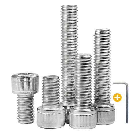 15Pcs M5 x 60mm Socket Cap Head Screws, Metric Stainless Steel Machine ...