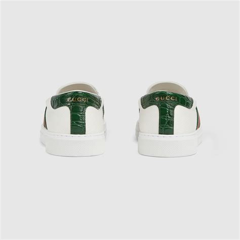 Ace Slip-on-Herrensneaker in weißer Canvas | GUCCI® DE