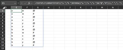 Excel Create a Dynamic Array Table 的图像结果