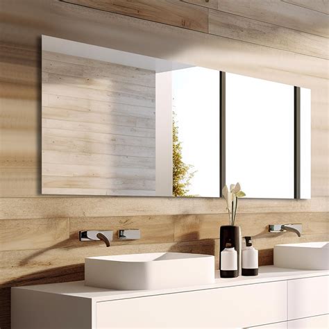 Amazon.com: Mirrorons Large Vanity Mirror 60" x 28", Bathroom Vanity ...