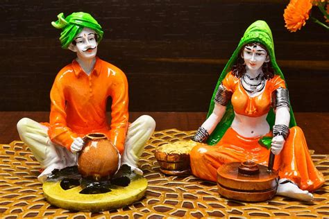 Buy Karigaari India Handcrafted Traditions of Rajasthani Lady with ...