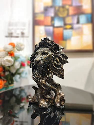 Buy D'ORO HOME CONCEPTS Decorative Polyresin Lion Statue Sculpture ...