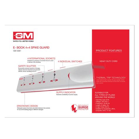 Buy GM E-Book 4+4 Spike Adaptor With Individual Switch, Indicator ...