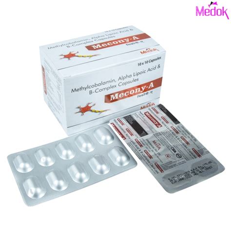 Mecony A - Methylocobalamin, A L A, Pyridoxine+HCL&Folic Acid CAP ...