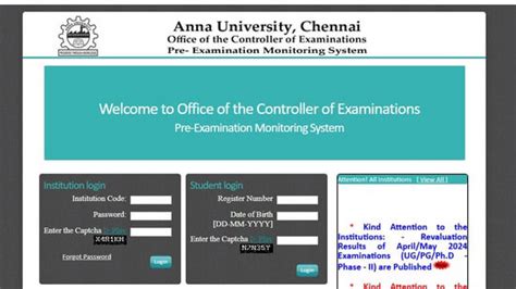 Anna University Phase 2 revaluation results 2024 released at coe1 ...
