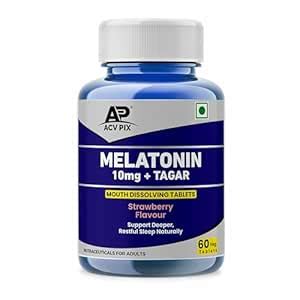 Melatonin 10mg Sleep Supplement Tablets | Deep Sleep Support with ...