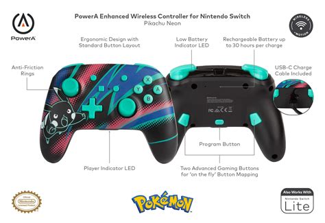 PowerA Pokemon Enhanced Wireless Controller for Nintendo Switch ...