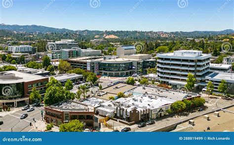Aerial Photos Over Downtown Walnut Creek, California Editorial Stock ...