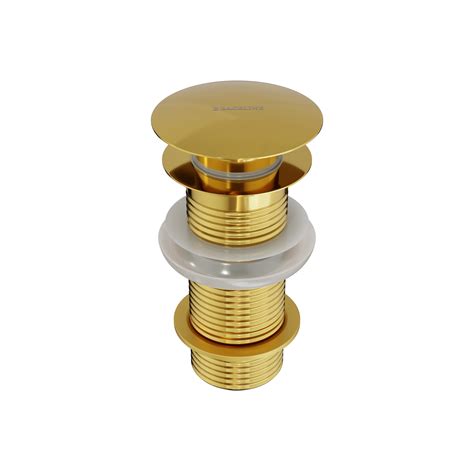 B Backline Brass Full Threaded Pop-Up Waste Coupling 5" Gold Color