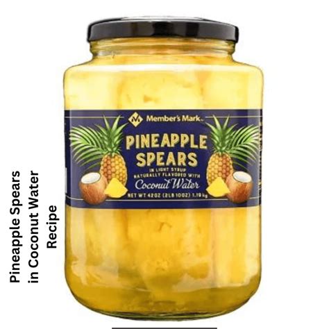 Pineapple Spears in Coconut Water Recipe | Better Sweet Drinks