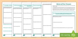 Peer Pressure Questionnaire Worksheet / Worksheet