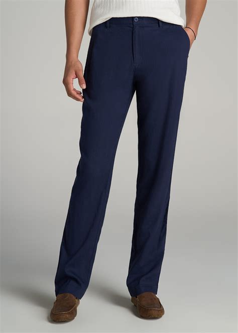Garment Dyed Linen Casual Pants for Tall Men | American Tall