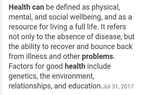 what do you mean by health ? - Brainly.in