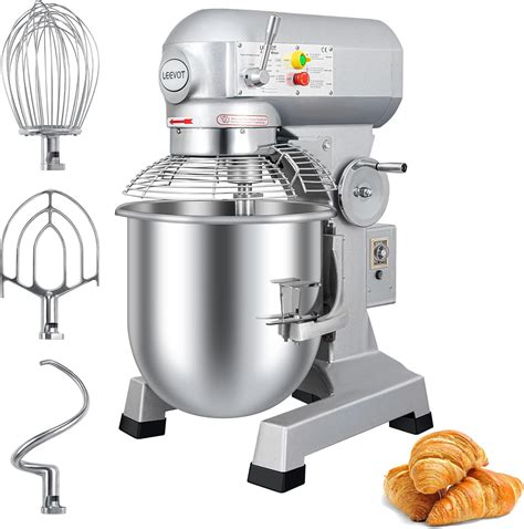 Amazon.com: LEEVOT 20Qt 1100W Commercial Food Mixer, Commercial mixer 3 ...