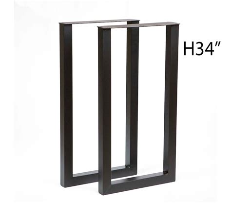 Buy H 34 Inch, Counter Height Table Legs, U Shape, 1 Pair, W5036M18 ...