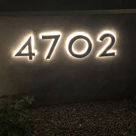 Image result for Backlit House Numbers LED