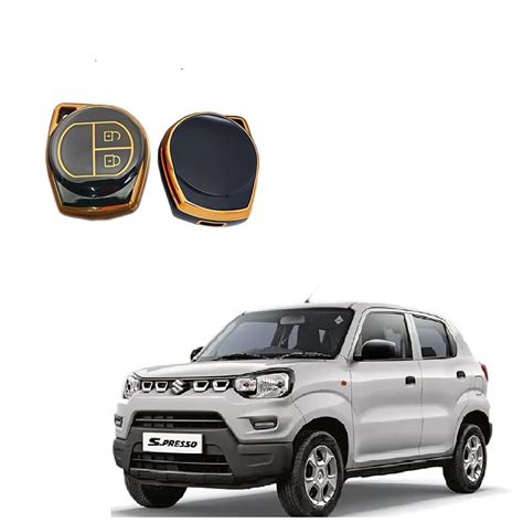 TPU 360-Degree Protection Car Key Cover Compatible with Maruti Suzuki S ...