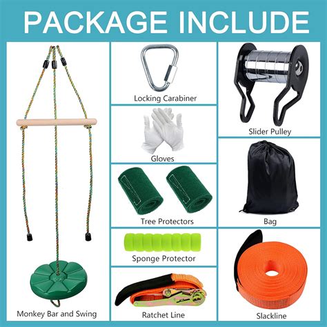 Buy FAETKLC Zipline Kits for Backyard Zip Line for Kids and Adults 52FT ...