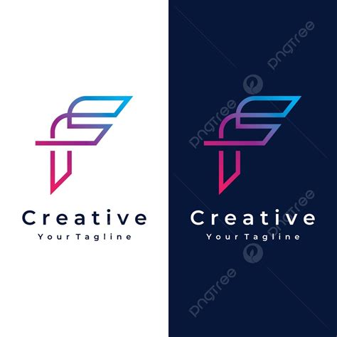 Minimalist Geometric F Logo For Branding And Business Cards Vector, Web, Sign, Font PNG and ...