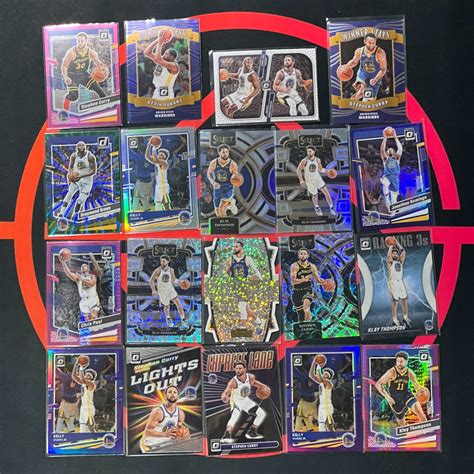 LOT OF 19 GOLDEN STATE WARRIORS CARDS STEPHEN CURRY KLAY DURANT PAUL ...
