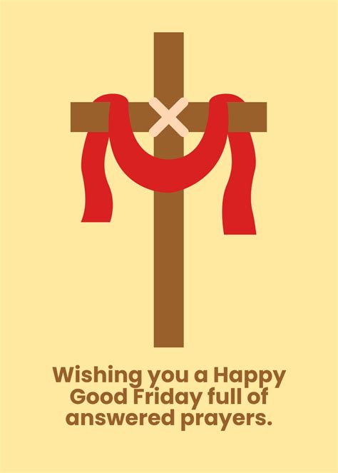 Free Good Friday Wishes Template to Edit Online