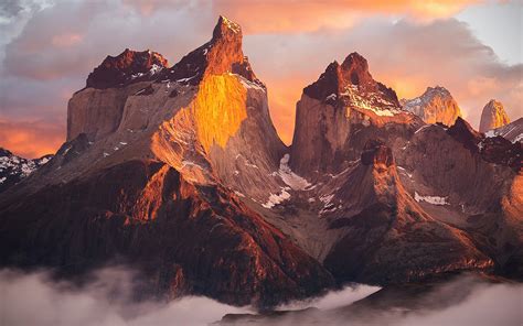 Photos Chile South America Patagonia Crag Nature Mountains 1920x1200