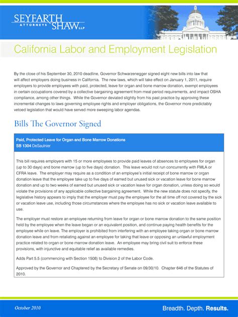 Fillable Online California Labor and Employment Legislation Fax Email ...