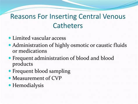 Central venous access catheter | PPTX