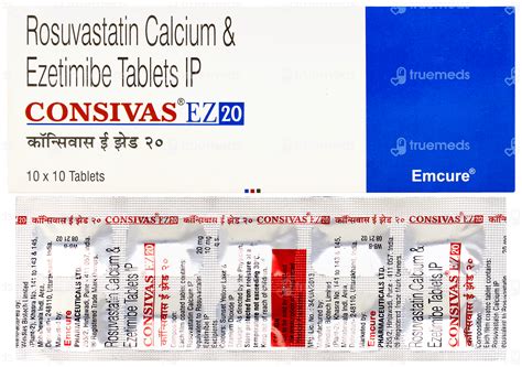 Consivas Ez 20 MG | Order Consivas Ez 20 MG Tablet Online at Truemeds