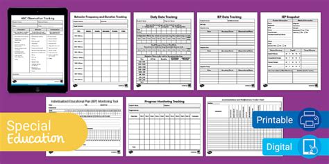 Data Sheets for Special Education Pack | Twinkl USA - Twinkl
