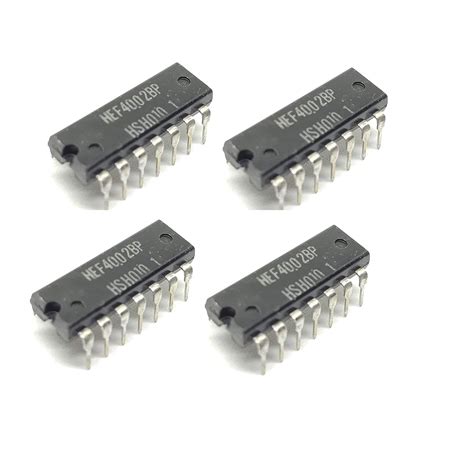 INVENTO 4Pcs HEF4002BP 4002 IC Logic Gate NOR Gate, HEF4000 Family, 2 ...