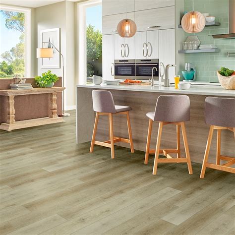 Armstrong Flooring (Sample) Assurity Light Taupe Brown Wood Look 20-mil ...