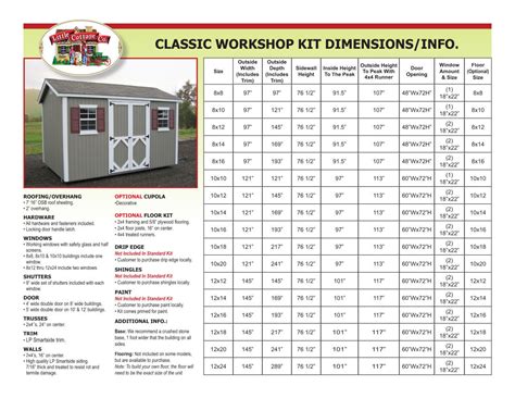 Little Cottage Company Classic Workshop 8X8 Wood Shed | Free Shipping