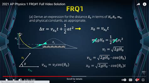 AP Physics 2021 Exam FRQs Complete Video Solutions : r/PhysicsStudents