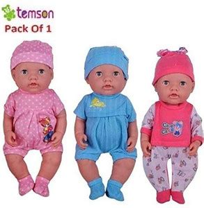 TEMSON Realistic Baby Boy Doll Toy Movable Legs, Eyes, Arms And ...