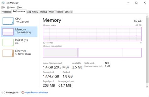 3.3.12 Lab Windows Task Manager 的图像结果