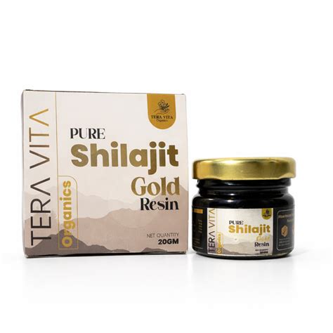 Pure Himalayan Shilajit Gold Resin with Gold Bhasam – 20g – Teravita ...