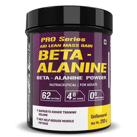 Buy NUTRABAY GOLD BETA ALANINE SUPPLEMENT POWDER - 120G, LEMON FLAVOR ...