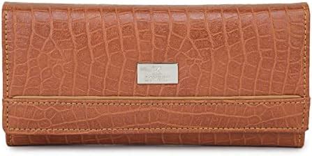 K London Stylish Brown Long Women Purse Wallet Clutch with Loop Closure ...
