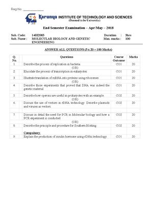 Pq research methodolgy - Course Code 21MA4001 Duration 3hrs Course Name ...