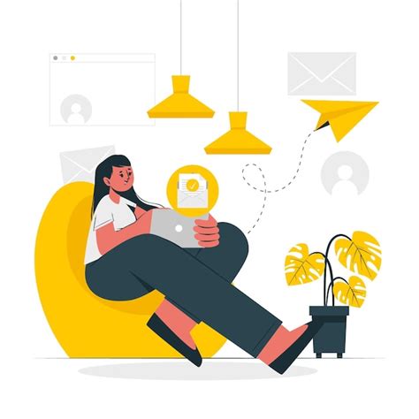 Mail sent concept illustration | Premium Vector