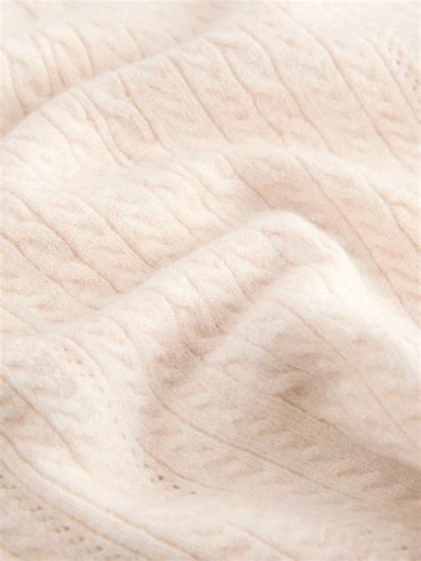 Buy Cream Cable Knit Polo Shirt (3mths-7yrs) from Next India