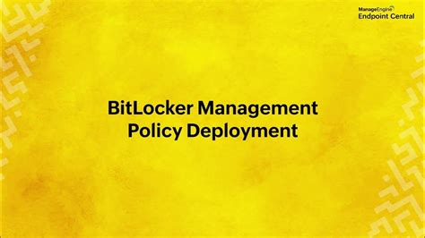 Image result for BitLocker ManageEngine
