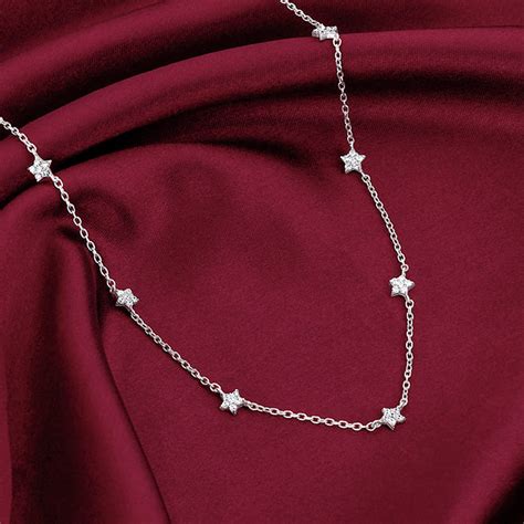 Oxidised Silver Star Constellation Necklace – GIVA Jewellery