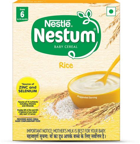 Nestle Nestum Baby Cereal - Rice (From 6 to 24 months) - Bag-in-Box ...