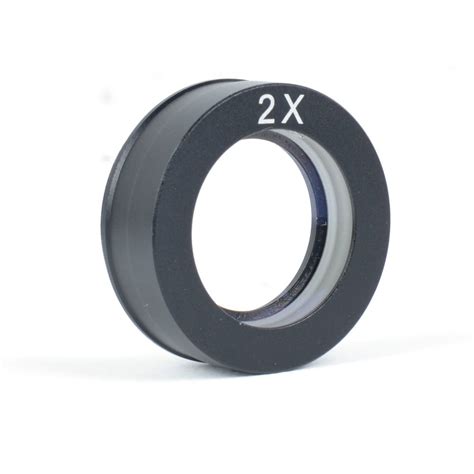 2X Stereo Big Attachment Objective Lens Microscope Auxiliary Barlow ...